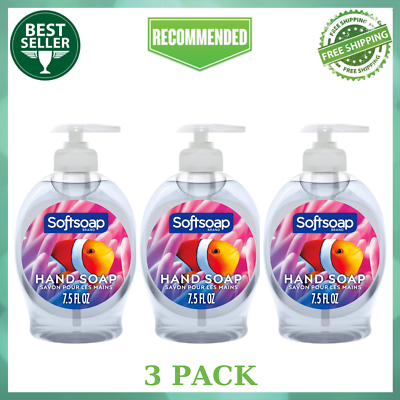 #ad 3 Pack Softsoap Aquarium Liquid Kitchen and Bathroom Hand Soap 7.5 fl oz $5.99
