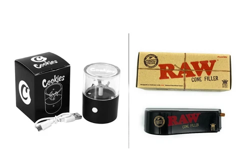 raw king size shooter filler+rechargeable electric  grinder - product listing photo