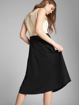 petite fit and flare midi dress