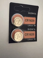 2PC SONY CR1620 3v Lithium Battery Exp 2033 SHIP FROM USA