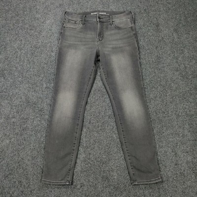 Old Navy Jeans 10 Grey Denim Rockstar 
