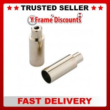 New Jagwire 5mm to 4mm Step Down Open End Caps Bottle of 100 Chrome Plated