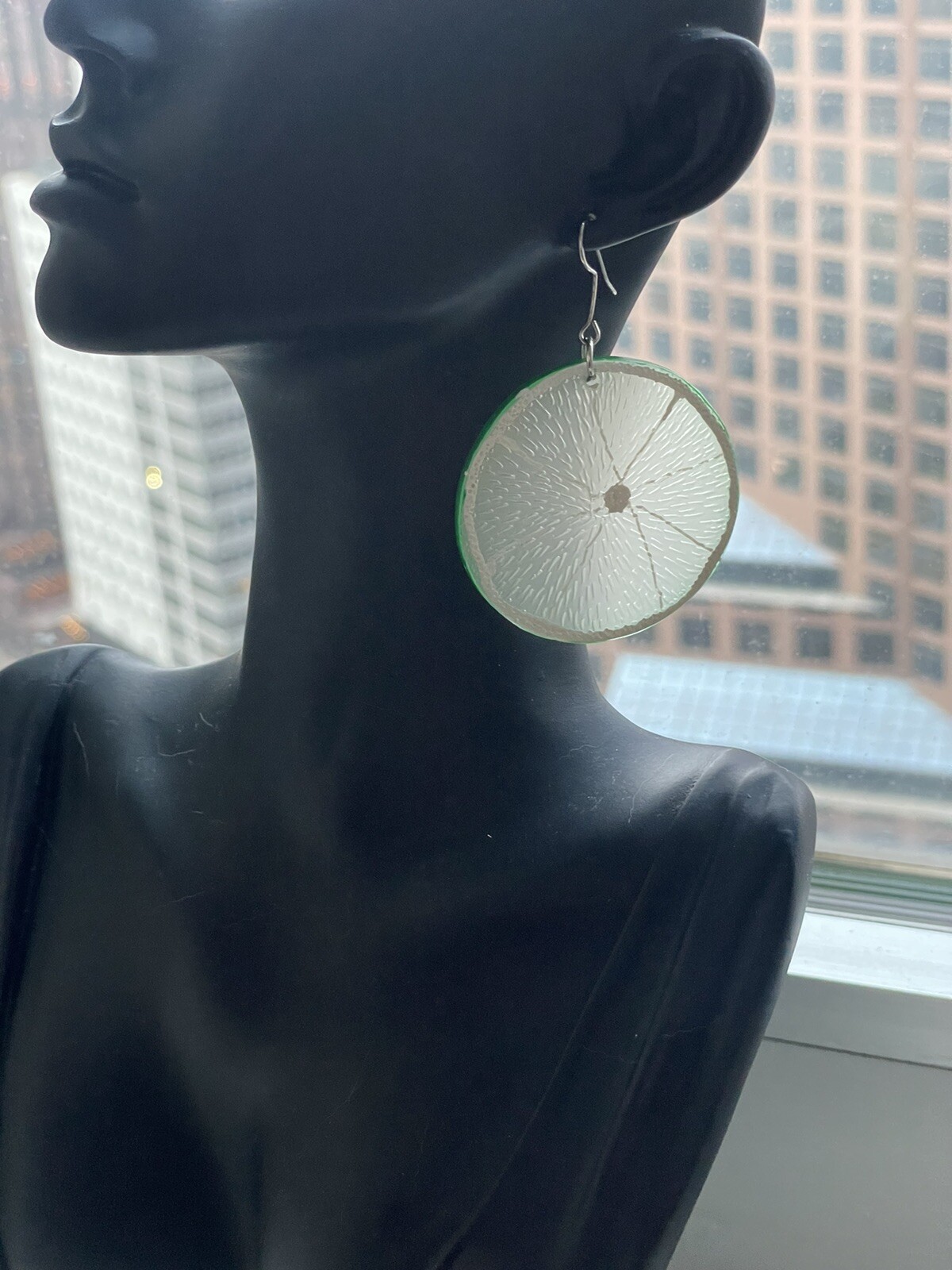 Lime Slice Dangle Earrings - image 4