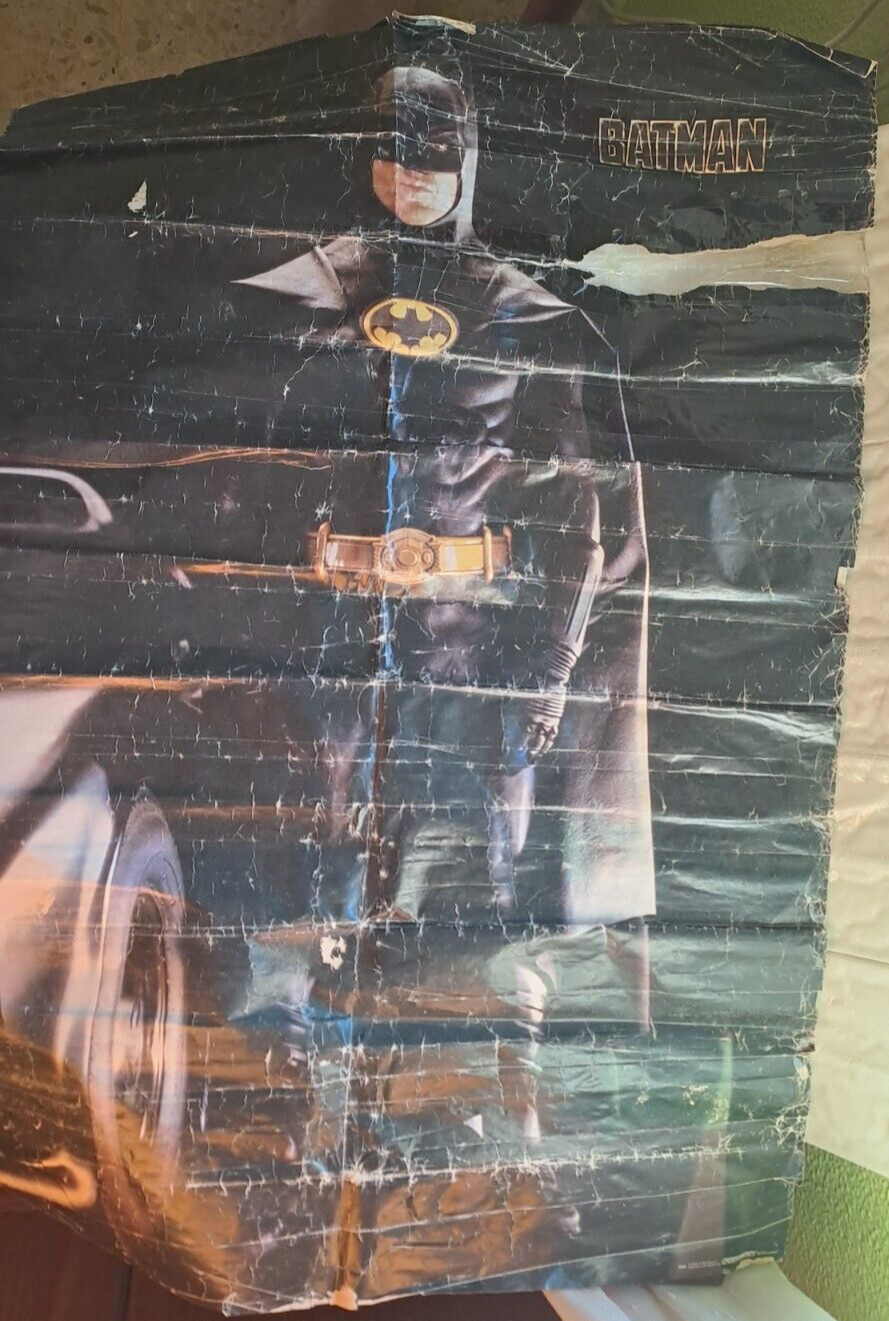 PÓSTER PELICULA BATMAN 1 MICHAEL KEATON 1989 SCANDECOR 95 cm ALTO X 65 CM ANCHO