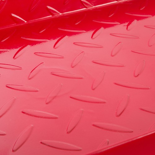 AREBOS Rampa di accesso Rampa Jack Rampa di sollevamento Rosso 1150x325x290 mm - Foto 9 di 12
