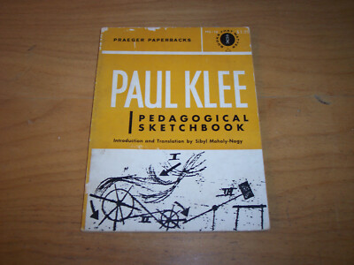 Paul Klee Pedagogical Sketchbook 1953 Praeger Paperback PPS-16 8vo SC VG