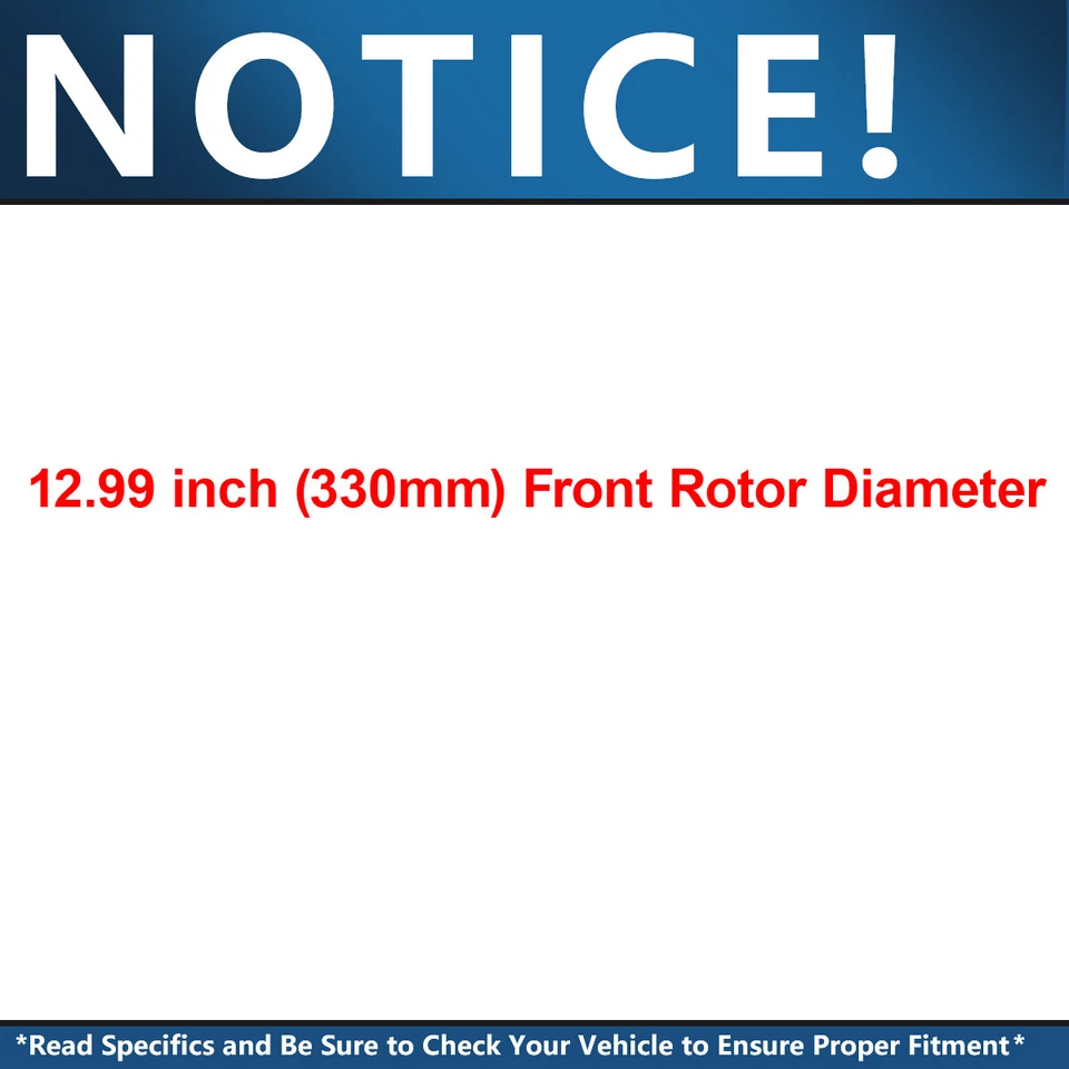 Front Rear Drilled Rotors Brake Pads for Chevy GMC Silverado Sierra 1500 Yukon - Image 2 of 4