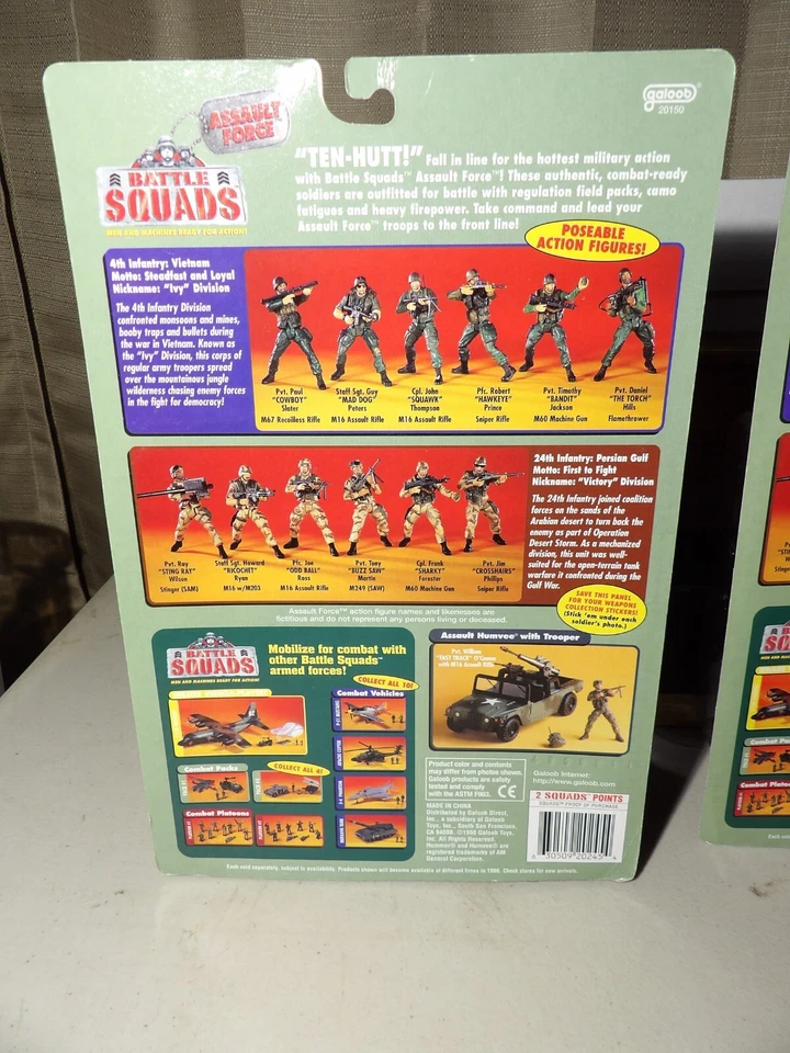2 ESCUADRONES DE BATALLA FUERZA DE ASALTO 24ª INFANTERÍA FIGURAS DE ACCIÓN AMBOS NUEVOS Foto 3 de 4