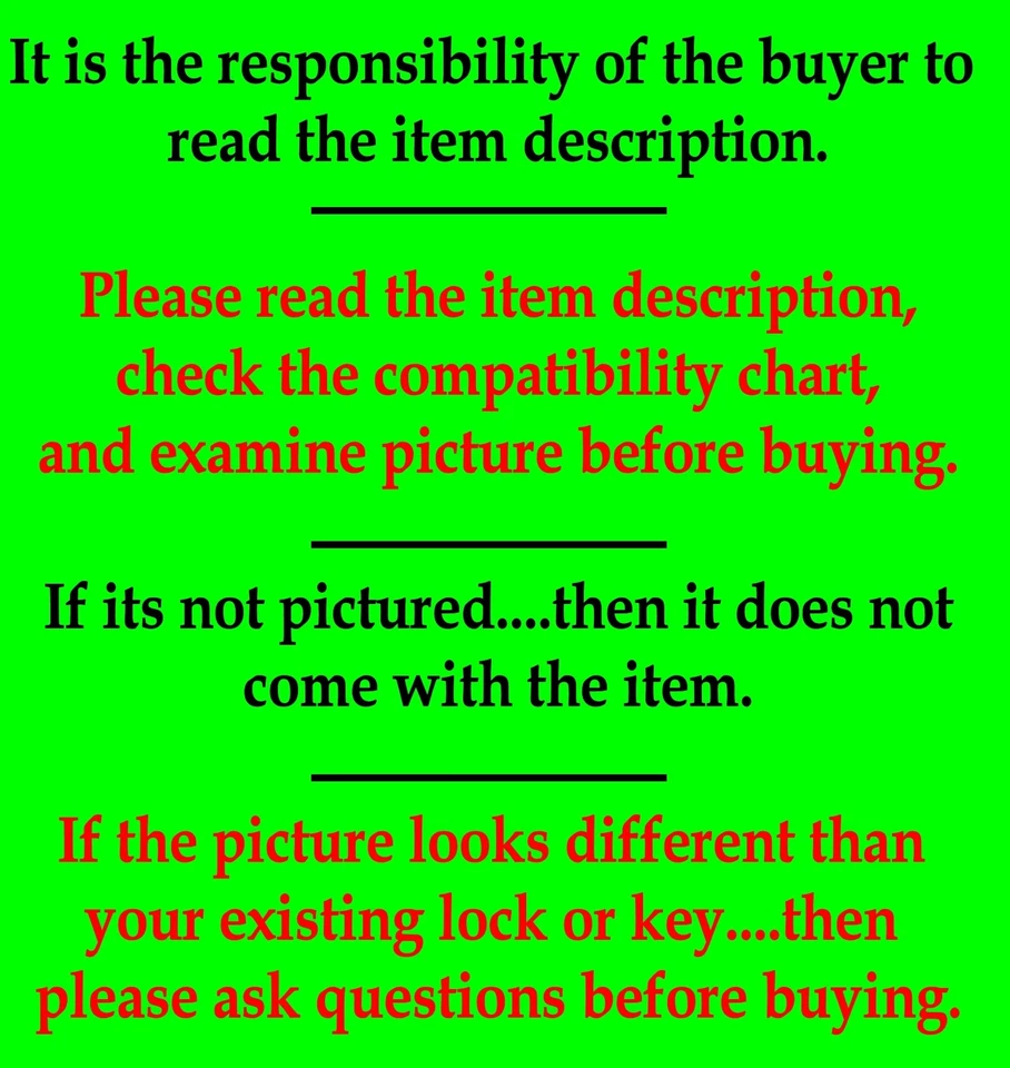 1991-1995 Jeep Cherokee Ignition Key Switch Cylinder & Front Door Lock Set - Image 2 of 2