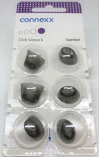 Large Vented Click Sleeves 6 pk Signia Rexton Miracle Ear TruHearing US Seller