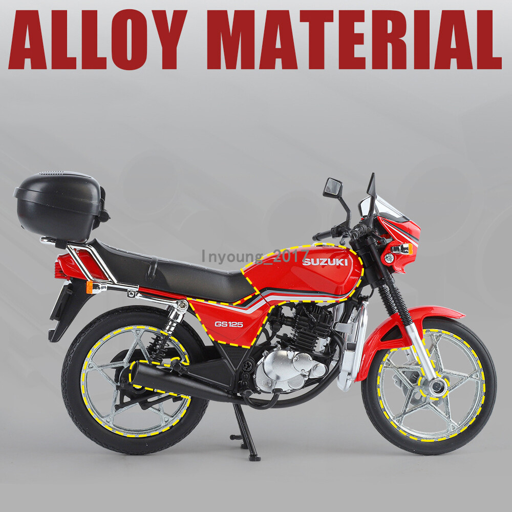 1:12 Suzuki GS125 Motorcycle Model Diecast Toy Vehicle Toys for