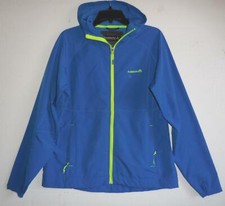 Avalanche Weather Shield Hooded Zip Front Jacket Water Resistant Teal Sz L EUC