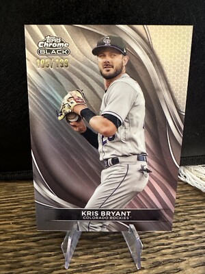 2024 Topps CHROME BLACK KRIS BRYANT REFRACTOR #'d /199 ROCKIES
