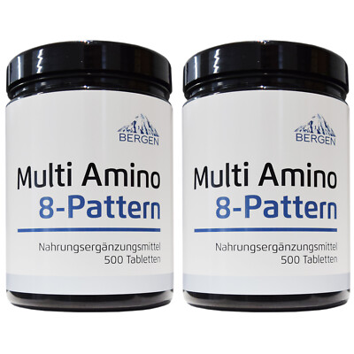 MULTI AMINO 8 PATTERN Tabs 8 - essentielle Aminosäuren (1000 St. á 1,0 g)