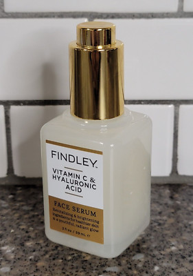New! Findley Vitamin C & Hyaluronic Acid  Face Serum-2 fl oz/59 mL