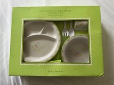 pottery barn kids baby's first easter 5 piece place setting