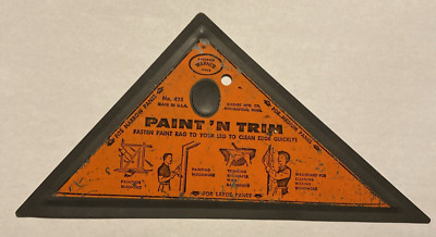 Vintage Warner Tools Paint  N Trim Trimmer Sign Hardware Advertising Collectible
