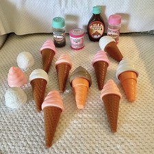 Juego de 25 piezas de comida para juegos de helados Battat Play Circle