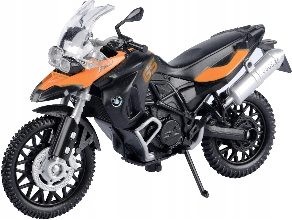 BMW F800GS Orange/ Black Motorcycle Model, Motormax Scale 1:18 - Image 3 of 4