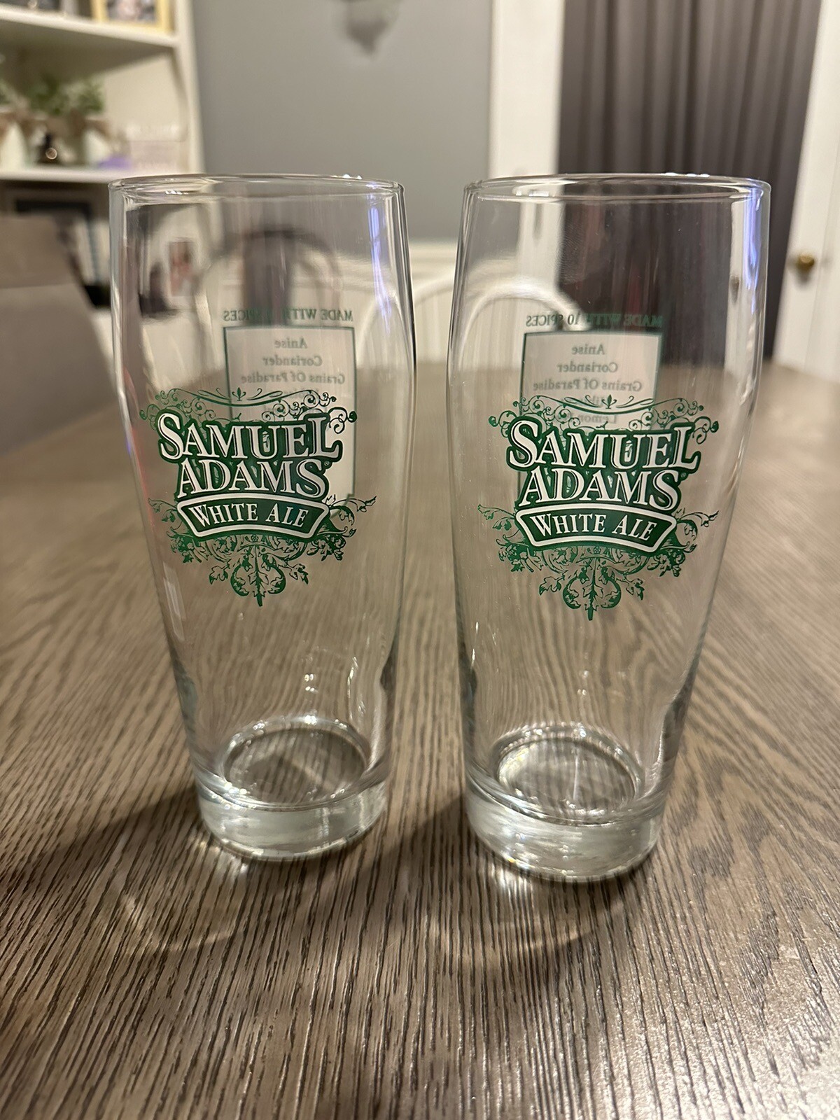 Set Of 2 Samuel Adams White Ale Imperial Style Pint Beer Glass 10