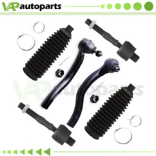6x Rack and Pinion Bellow Tie Rod Ends Fit For 2004-2008 TSX or 2003-2007 Accord