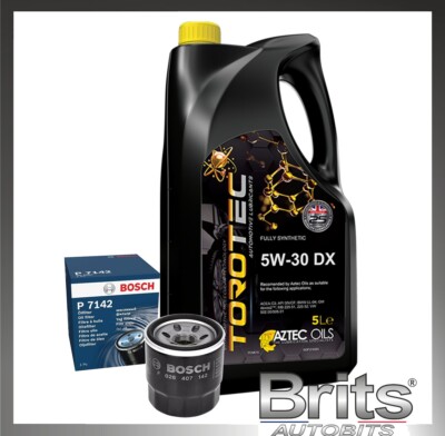FOR HYUNDAI i20 1.2 PETROL 2009-2015 SERVICE KIT BOSCH OIL FILTER & 5L OIL 5W30