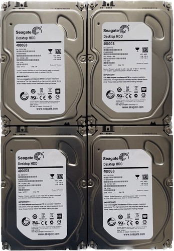 4x Seagate DESKTOP HDD 4TB Internal HD 3.5" ST4000DM000 Total: 16TB 1F2168-300