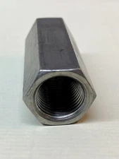 (2) 5/8"-18 Hex Coupling Nut Rod Connecting Extension 2-1/4 13/16 Fine Thread