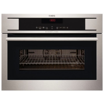 AEG 24'' Stainless Steel Built In Combi Microwave - KM8403101M