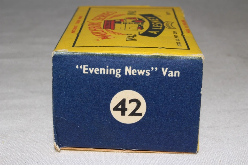 MATCHBOX LESNEY #42A BEDFORD NIGHT NEWS VAN, GPW, EXCELENTE, CAIXA TIPO C - Imagem 3 de 4