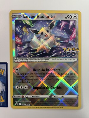 Brazil Exclusive Radiant Eevee SWSH230 Pokémon Go JUMBO Near Mint