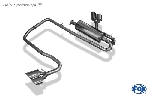 Fox Sportauspuff Sidepipe rechts-links Ford Ranger 2011-2016 je 2x115x85mm oval - Bild 2 von 4