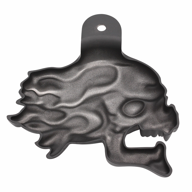 Black Skull Horn Cover in Show for Harley Davidson 1992 and up All V