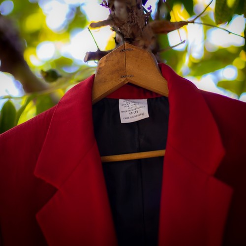 Red security blazer women 10 F - Picture 4 of 5
