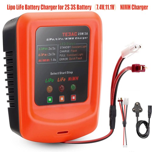 For 2S 3S 7.4V 11.1V Lipo LiFe NiMh Battery RC UK Professional Balance Charger - Picture 11 of 12