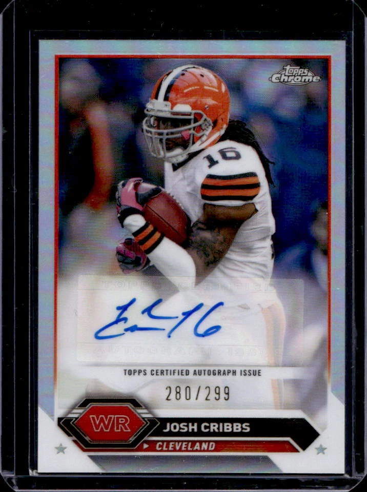 2023 Topps Composite Josh Cribbs Chrome Auto Refractor #280/299
