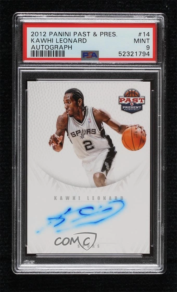 Panini Kawhi Leonard Basketball Autographed Sports Trading Cards