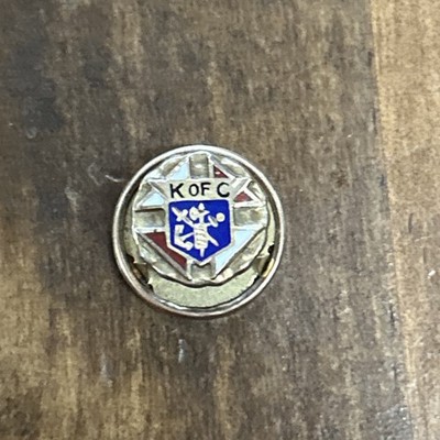 10k Gold CPRO Knights Of Columbus K Of C Screw Back Pin 1.24 Grams