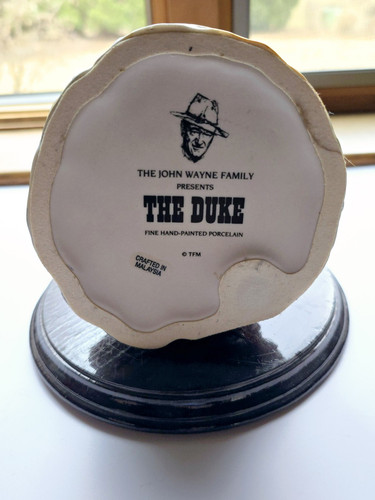 The John Wayne Family Presents The Duke Fine Hand-Painted Porcelain Figurine #1 - Picture 8 of 13