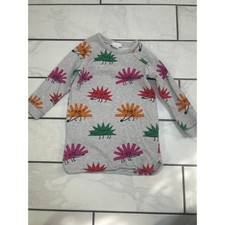 Stella McCartney Girls Grey Hedgehog Designer Jersey Jumper Dress Age 5years