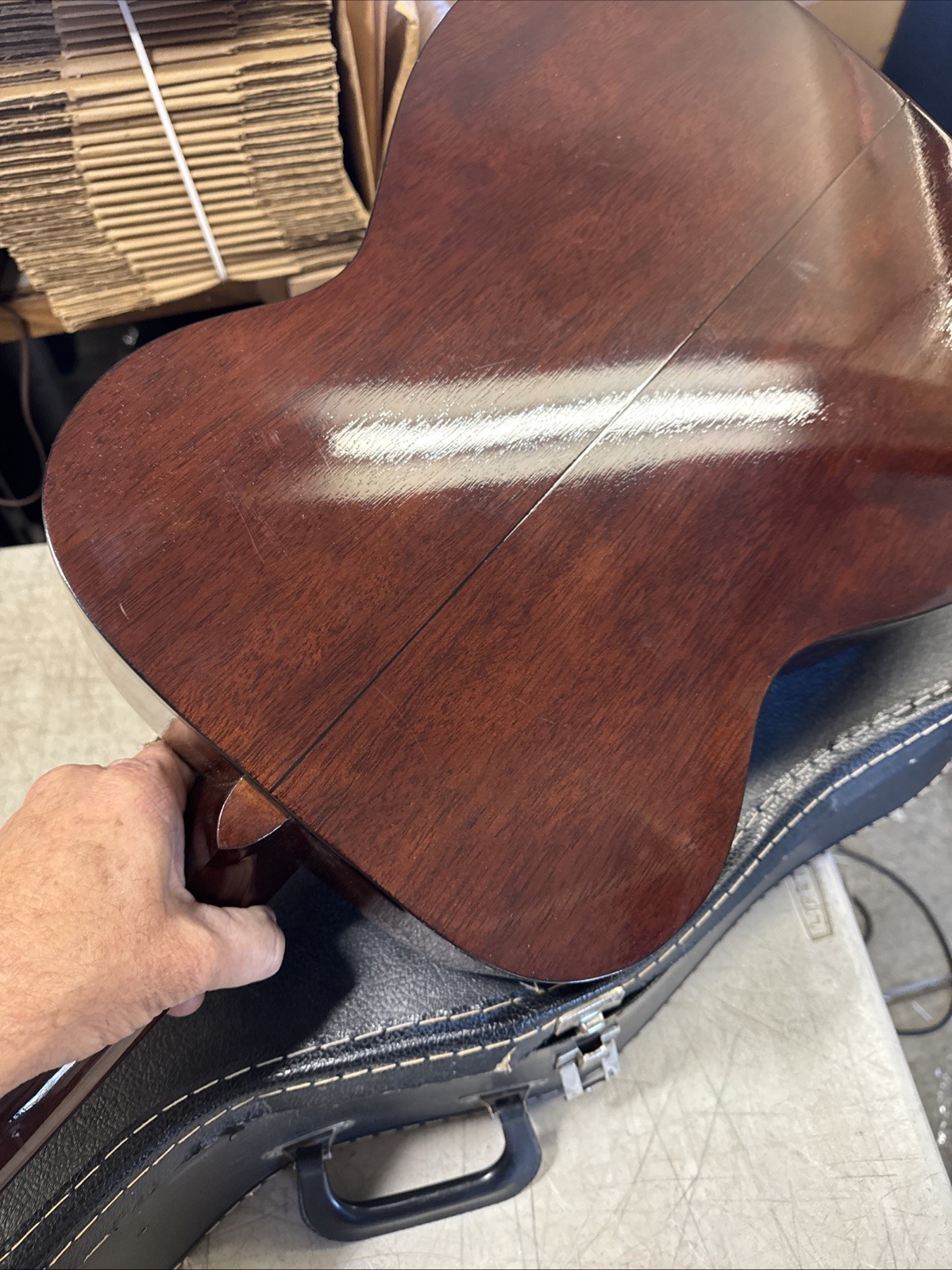 Vintage 1970's  1973 Takamine F-307  Acoustic Guitar Made In Japan NICE! +Case