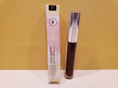 Clinique ~ Pop Plush Creamy Lip Gloss ~ #01 ~ Black Honey Pop ~ NIB - Image 1 of 2