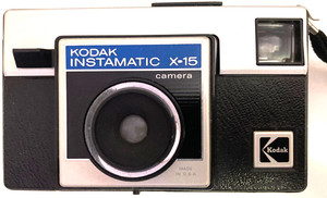 Kodak Instamatic X-15 Vintage Film Camera with Magicube Flash Cubes Early 1970s