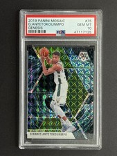2019-20 Panini Mosaic Giannis Antetokounmpo Genesis SSP #75 PSA 10 GEM MINT