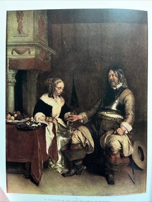  Ter Borch  1617-1681 THE GALLANT Dutch School MAN & WOMAN at Table ART PRINT