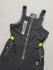 Refrigiwear Bib Overalls M Black Insulated Rating -60F Work Freezer Suit 0795R