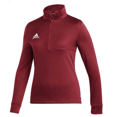 Adidas Women s Team Issue 1/4 Zip Pullover Sweatshirt Aeroready Technology. M