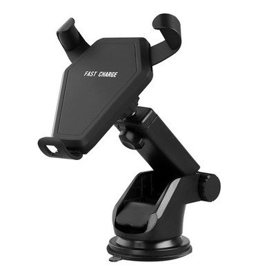 30W Fast Car Wireless Charger 2 in 1 Clamping Phone Holder Mount For Samsung