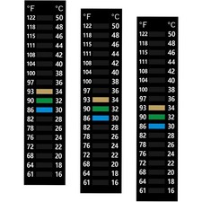 3PCS Aquarium Thermometer Strip 61-122  15-50 C , Easy-to-Read Fish Tank...