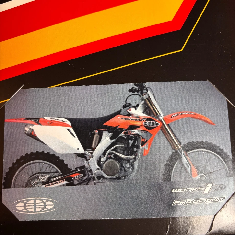 NSTYLE Pro Circuit Decal Kit + Seat Cushion Cover for Honda CRF 250 04-05 DH0520 - Image 2 of 4